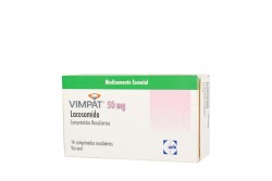 Vimpat 50 mg Caja Con 14 Comprimidos  Rx1