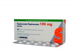 Topiramato Sandoz 100 mg Caja Con 20 Tabletas Recubiertas Rx4