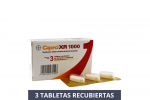 Cipro XR 1000 mg Caja Con 3 Tabletas Recubiertas De Liberación Programada Rx
