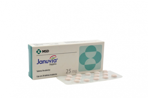 Januvia 25 mg Caja Con 28 Tabletas Recubiertas Rx1 Rx4