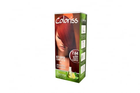 Coloriss Tinte Permanente Caja Con Tubo Con 50 g – Color Rubio Medio Rojo