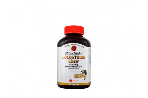 Colostrum Chew 500 mg Frasco Con 100 Tabletas Masticables