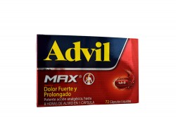 Advil Max Caja Con 72 Cápsulas Líquidas