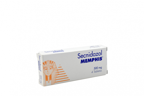 Secnidazol Memphis 500 mg Caja Con 4 Tabletas Rx Rx2