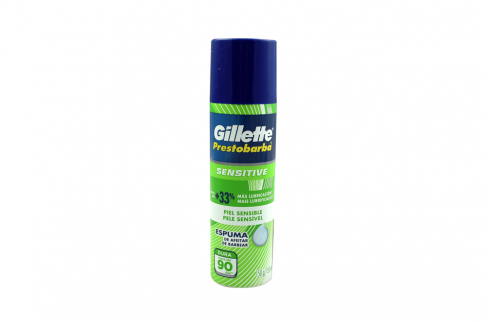 Espuma Para Afeitar Gillette Prestobarba Sensitive Piel Sensible Frasco Con 150 g