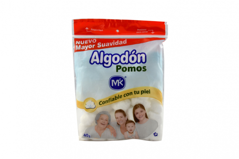 Algodon Mk Pomos Bolsa Con 40 g