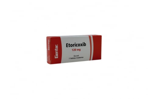 Etoricoxib 120 mg Caja Con 7 Tabletas Recubiertas Rx
