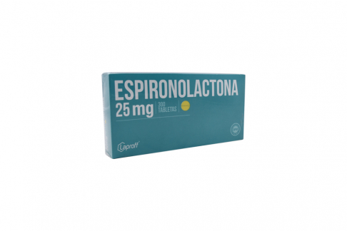 Espironolactona Laproff 25 mg Caja Con 300 Tabletas Rx