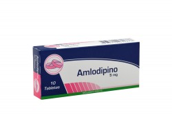 Amlodipino 5 mg Caja Con 10 Tabletas Orales Rx