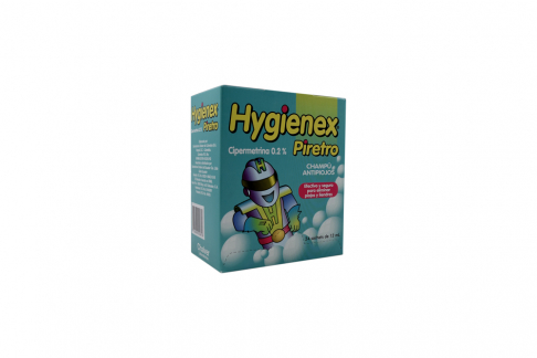 Hygienex Piretro Champú Antipiojos Caja Con 24 Sachets Con 12 Ml C/U