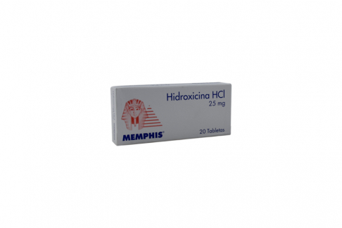 Hidroxicina 25 mg Caja Con 20 Tabletas Rx