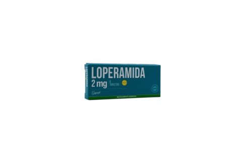 Loperamida 2 mg Caja Con 6 Tabletas Rx.