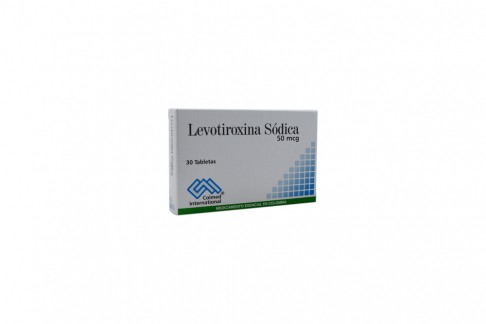 Levotiroxina Sódica 50 mcg Caja Con 30 Tabletas Rx Rx4