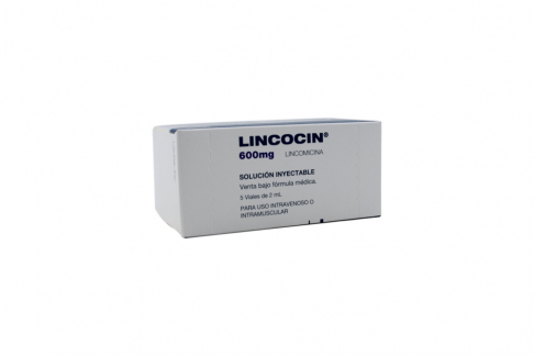 Lincocin 600 mg / 2 mL Caja Con 5 Ampolletas Rx Rx2