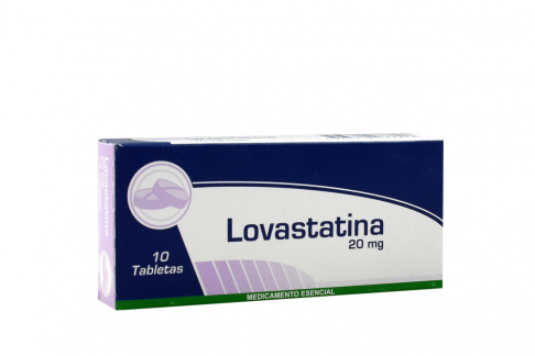 Lovastatina 20 mg Caja Con 10 Tabletas Rx.-