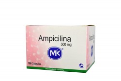 Ampicilina 500 mg Caja Con 100 Cápsulas Rx2