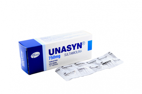 Unasyn 750 mg Caja Con 10 Tabletas Rx Rx2