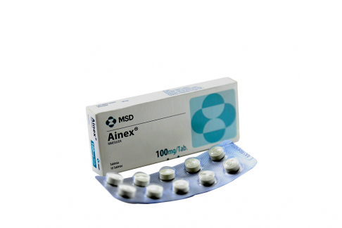 Ainex 100 mg Caja Con 10 Tabletas Rx