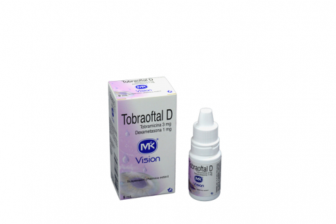 Tobraoftal D Suspensión Oftálmica Estéril 3 mg / 1 mg Caja Con Frasco Con 5 mL Rx Rx2