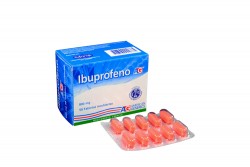 Ibuprofeno 800 mg Caja Con 50 Tabletas Recubiertas Rx