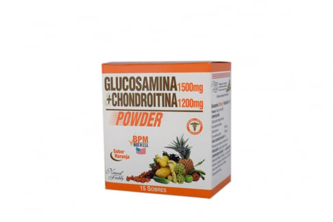 Glucosamina 1.5 g / Chondroitina 1.2 g  Caja Con 15 Sobres Rx