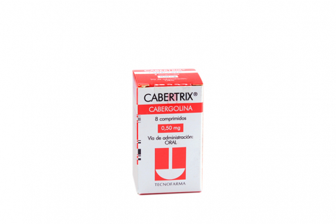 Cabertrix 0.50 mg Caja Con Frasco Con 8 Comprimidos Rx1