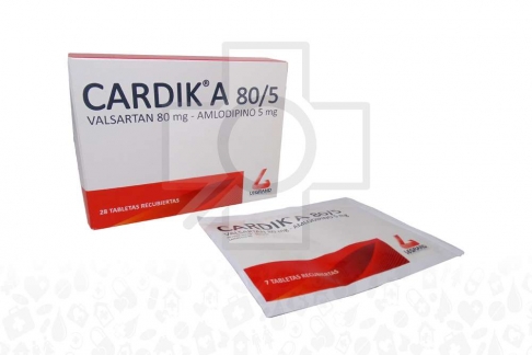 Cardik A 80 / 5 mg Caja Con 28 Tabletas Rx Rx4