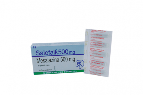 Salofalk 500 mg Caja Con 10 Supositorios Rx4 Rx1