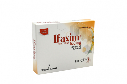 Ifaxim 550 Mg Caja Con 7 Cápsulas Rx Rx2