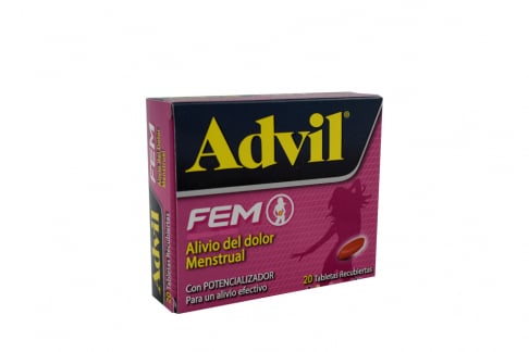 Advil Fem 400 / 65 mg Caja Con 20 Tabletas