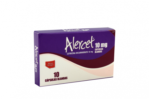 Alercet 10 mg Caja Con 10 Cápsulas Blandas Rx Rx4