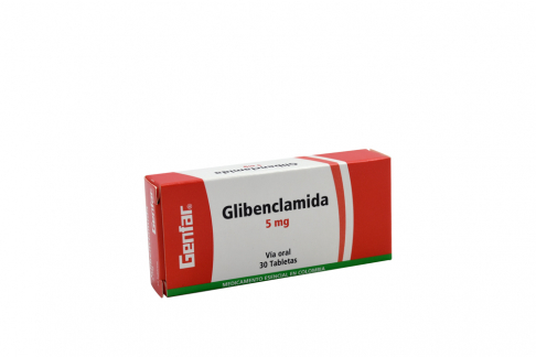 Glibenclamida 5 mg Caja Con 30 Tabletas Rx Rx4