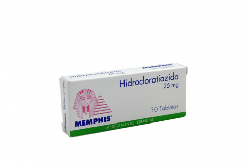 HidrocLOROTIAZIDA 25 Mg Caja Con 30 Tabletas Rx Rx4