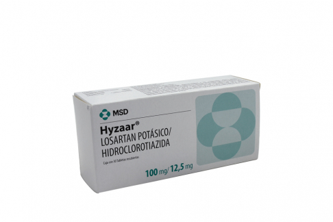 Hyzaar 100/12.5 mg Caja Con 30 Tabletas Recubiertas Rx Rx4