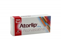Atorlip 40 mg Caja Con 30 Tabletas Recubiertas Rx