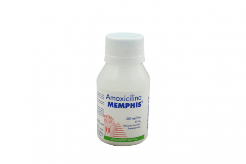 Amoxicilina Suspensión Oral 250 mg /5 mL Frasco Con 45 mL Rx Rx2