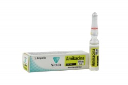 Amikacina Solución 500 Mg / 2 mL Caja Con 1 Ampolla Rx Rx2