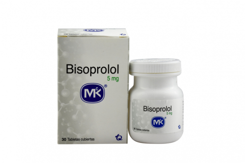 Bisoprolol 5 mg Caja Con Frasco Con 30 Tabletas Rx Rx1 Rx4