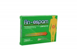 Fin-Espam Hioscina N-Butil Bromuro 10 Mg + Acetaminofen 325 Mg Caja Con 10 Tabletas