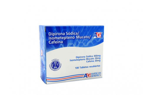 Dipirona Sódica 300/30/30 Mg Caja Con 100 Tabletas