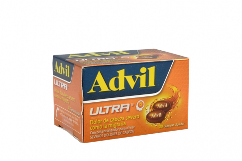 Advil Ultra Caja Con 20 Cápsulas Líquidas