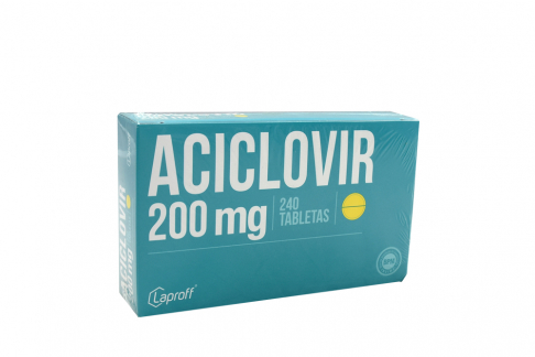 Aciclovir 200 mg Caja x 240 Tabletas Rx