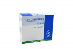 Lovastatina 20 mg Caja Con 200 Tabletas Rx