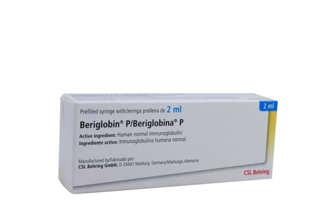 Beriglobina P Caja Con 1 Jeringa Prellenada De 2 mL  Rx Rx1 Rx3 Rx4