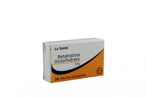 Betahistina Diclorhidrato 8 mg Caja Con 20 Tabletas . Rx Rx4