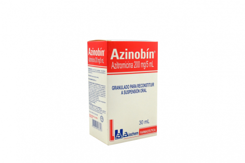 Azinobín 200 mg / 5 mL Caja Con Frasco De 30 mL Rx2