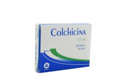 Colchicina 0.5 mg Caja Con 40 Tabletas Rx Rx4
