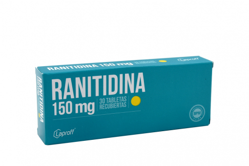 Ranitidina 150 Mg Caja Con 30 Tabletas Recubiertas