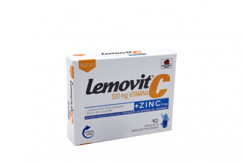 Lemovit C Zinc Plus Caja Con 10 Tabletas Recubiertas