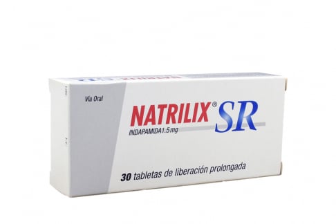 Natrilix 1.5 Mg Caja Con 30 Tabletas De Liberación Prolongada Rx Rx1 Rx4